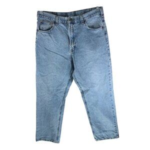 Carhartt Mens Blue Denim Jeans Relaxed Fit Straight Leg B160 38x32